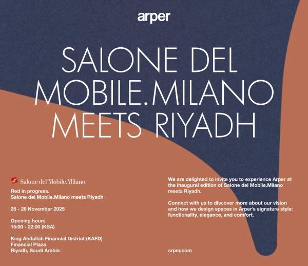 Arper in Riyadh with Salone del Mobile