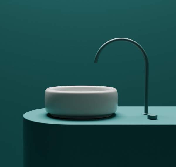 Le forme piene, curve e dolci del lavabo Bold by Valdama