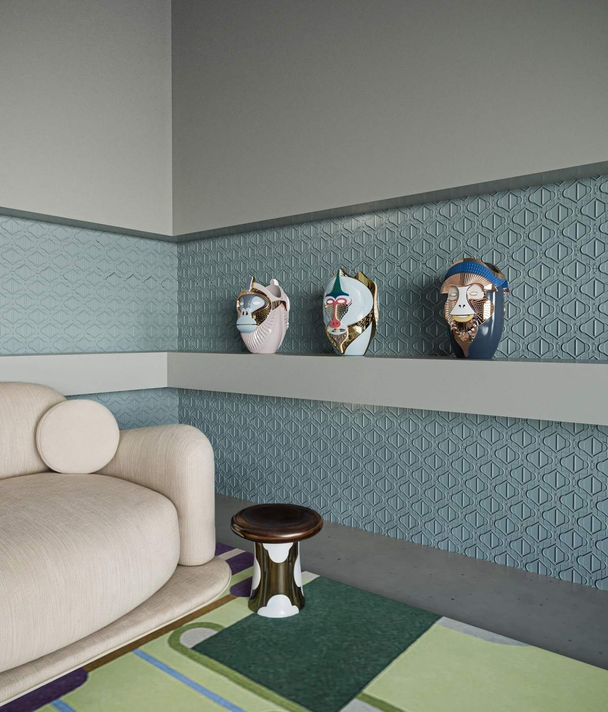 <strong>Dornette Mariposa e Vasi Primates,</strong> design Elena Salmistraro | <strong>T-Table,</strong> design Jaime Hayon